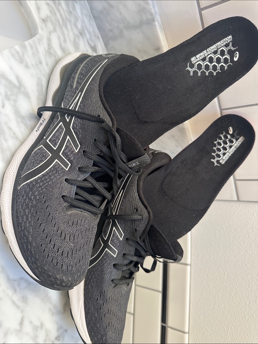 ASICS Black Running Shoes - worn a few times - Picture 2 of 14